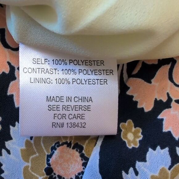 NWT ModCloth Unique Persona Midi Dress Long Sleeve Yellow Floral Dragonfly 4 - Picture 5 of 14